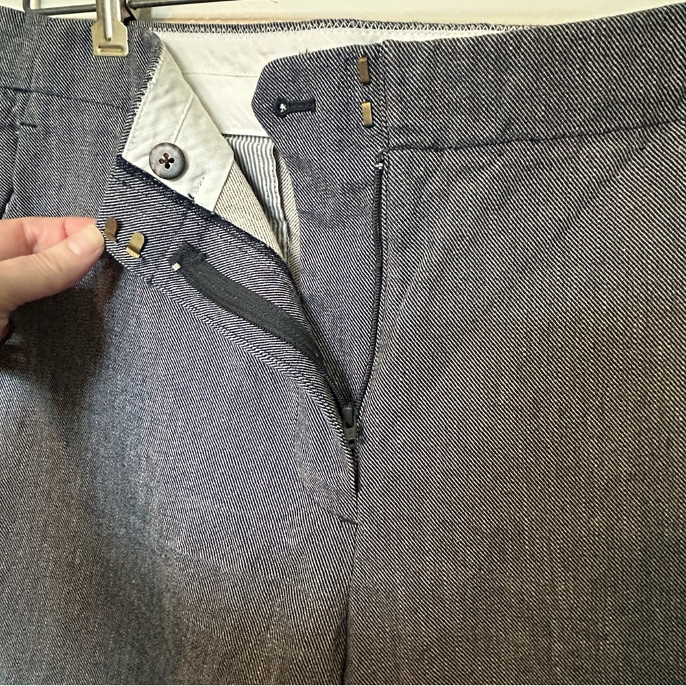 J CREW Cropped Wide Leg Denim. 100% Cotton. Size 12.